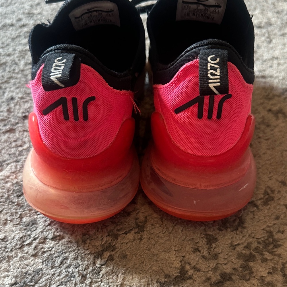 Nike Black and Pink Air Max 270 Sneakers - Picture 2 of 5